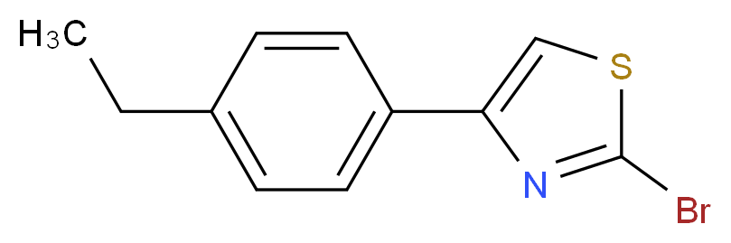 2-BROMO-4-(4-ETHYL-PHENYL)-THIAZOLE_分子结构_CAS_99983-39-8)