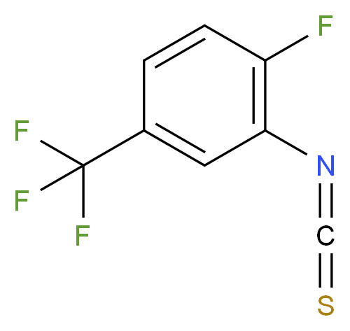 2-氟-5-(三氟甲基)苯基异硫氰酸酯_分子结构_CAS_302912-40-9)