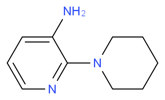 2-(1-Piperidinyl)-3-pyridinamine_分子结构_CAS_)