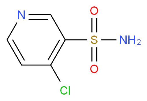 4-chloropyridine-3-sulfonamide_分子结构_CAS_33263-43-3