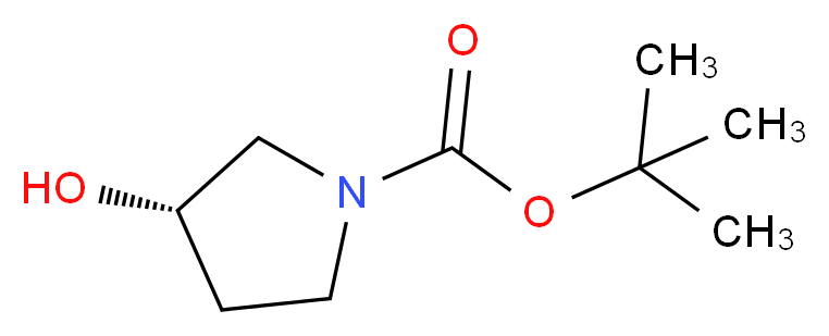 tert-butyl (3S)-3-hydroxypyrrolidine-1-carboxylate_分子结构_CAS_101469-92-5