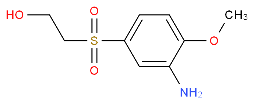 2-(3-amino-4-methoxybenzenesulfonyl)ethan-1-ol_分子结构_CAS_7425-81-2