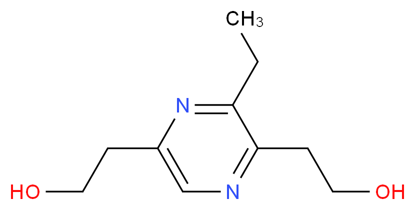 2-[3-ethyl-5-(2-hydroxyethyl)pyrazin-2-yl]ethan-1-ol_分子结构_CAS_86917-74-0