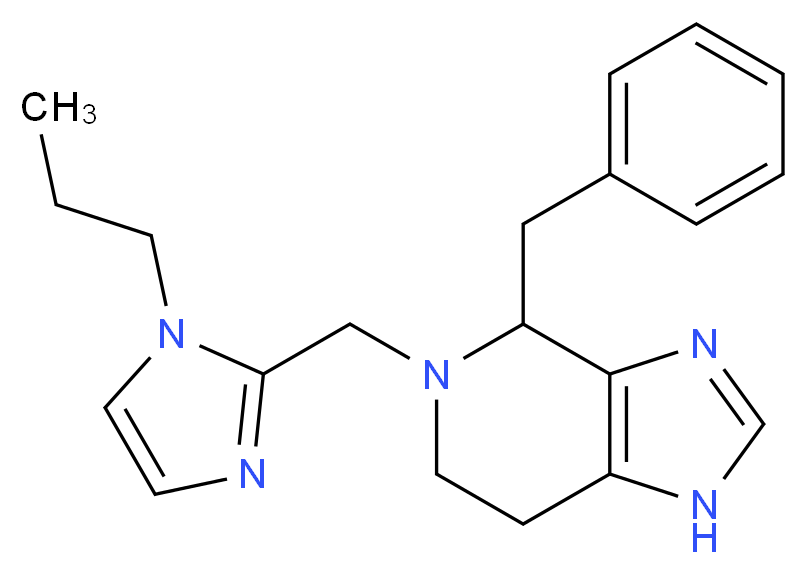 4-benzyl-5-[(1-propyl-1H-imidazol-2-yl)methyl]-4,5,6,7-tetrahydro-1H-imidazo[4,5-c]pyridine_分子结构_CAS_)