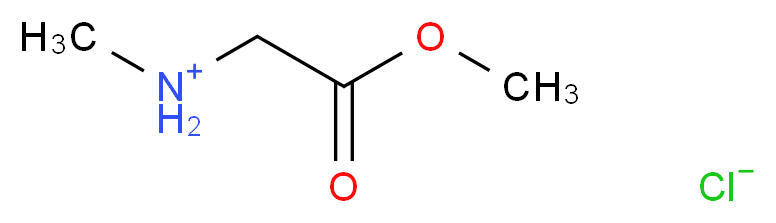 (2-methoxy-2-oxoethyl)(methyl)azanium chloride_分子结构_CAS_13515-93-0