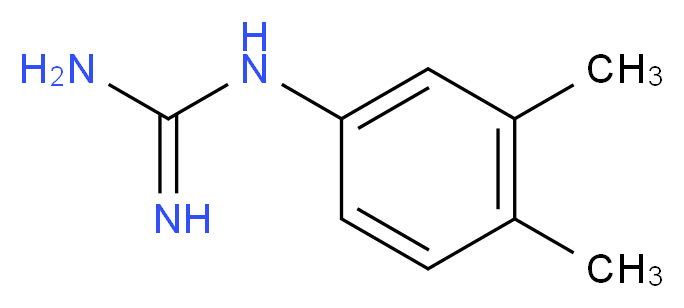 1-(3,4-dimethylphenyl)guanidine_分子结构_CAS_57361-54-3