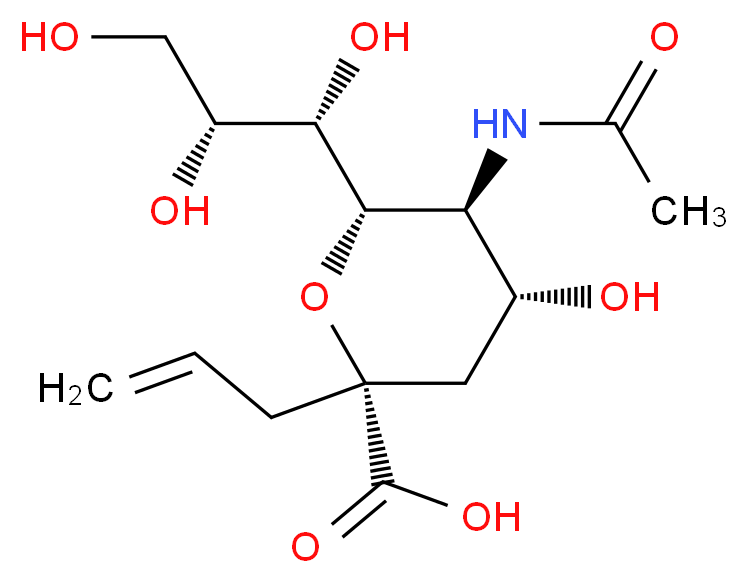 2-Propenyl-N-Acetyl-Neuramic Acid_分子结构_CAS_)