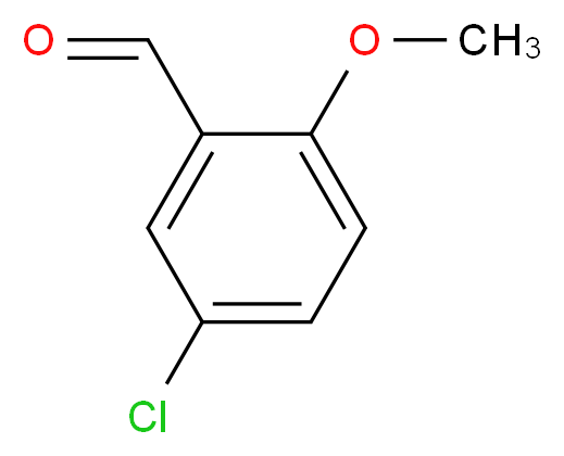 5-氯-2-甲氧基苯甲醛_分子结构_CAS_7035-09-8)