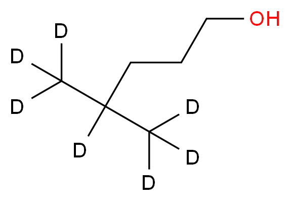 4-(<sup>2</sup>H<sub>3</sub>)methyl(4,5,5,5-<sup>2</sup>H<sub>4</sub>)pentan-1-ol_分子结构_CAS_1246819-30-6