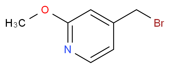 4-(bromomethyl)-2-methoxypyridine_分子结构_CAS_120277-15-8