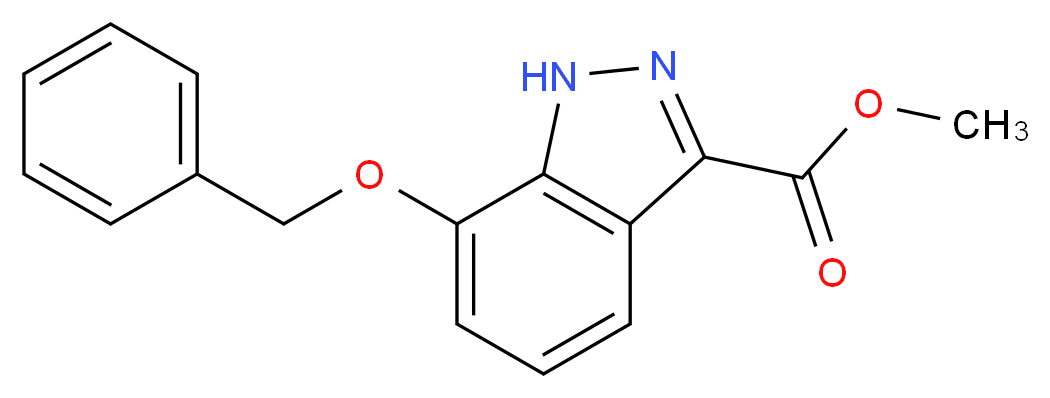 Methyl 7-benzyloxy-1H-indazole-3-carboxylate_分子结构_CAS_885278-65-9)