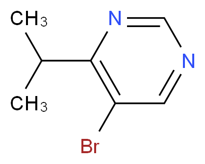 5-bromo-4-(propan-2-yl)pyrimidine_分子结构_CAS_951884-28-9