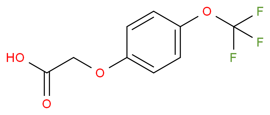 2-[4-(trifluoromethoxy)phenoxy]acetic acid_分子结构_CAS_72220-50-9