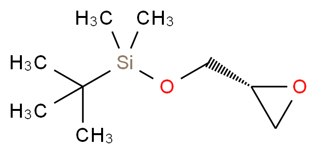 tert-butyldimethyl[(2R)-oxiran-2-ylmethoxy]silane_分子结构_CAS_124150-87-4