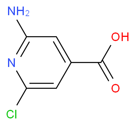 2-Amino-6-chloropyridine-4-carboxylic acid_分子结构_CAS_)