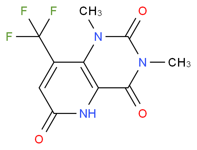 1,3-Dimethyl-8-(trifluoromethyl)-1,5-dihydropyrido[3,2-d]pyrimidine-2,4,6(3H)-trione_分子结构_CAS_952183-38-9)