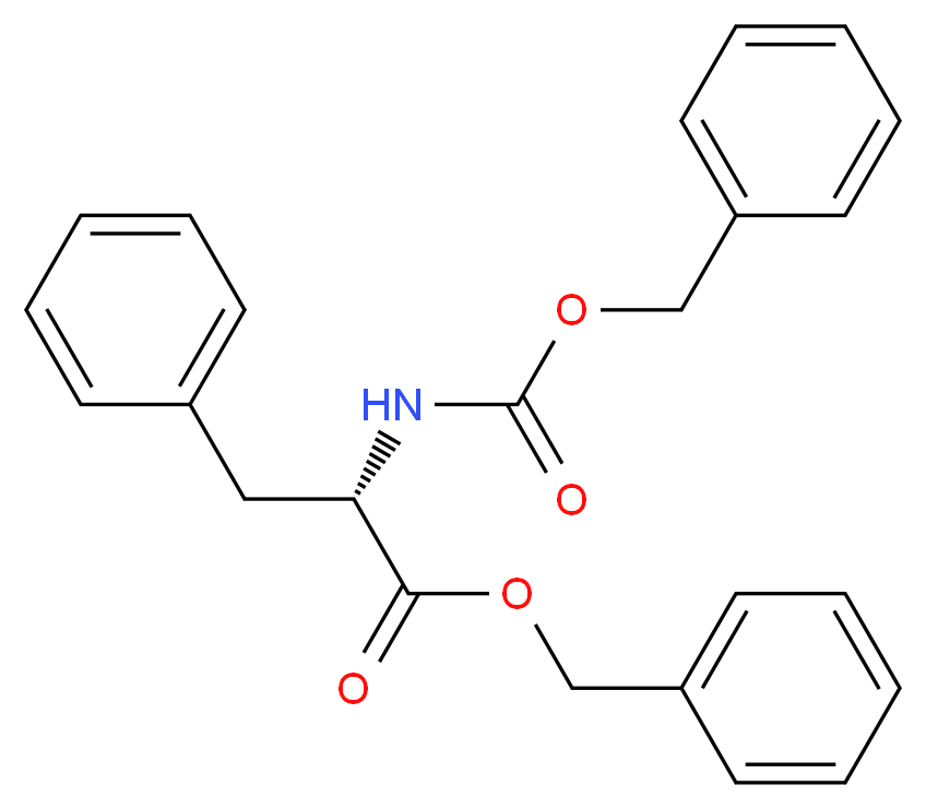 benzyl (2S)-2-{[(benzyloxy)carbonyl]amino}-3-phenylpropanoate_分子结构_CAS_60379-01-3