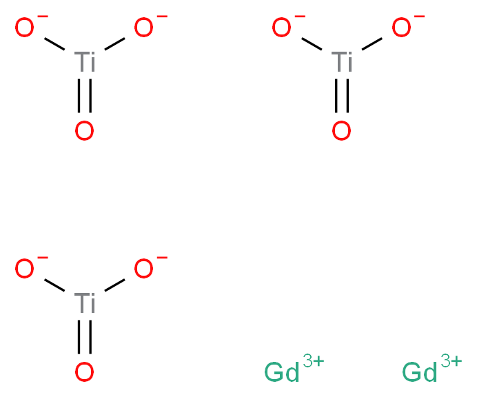 digadolinium(3+) ion tris(oxotitaniumbis(olate))_分子结构_CAS_12024-89-4