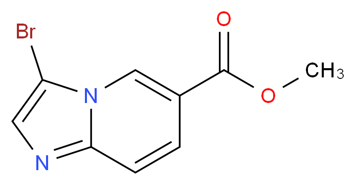 Methyl 3-bromoimidazo[1,2-a]pyridine-6-carboxylate_分子结构_CAS_886361-98-4)