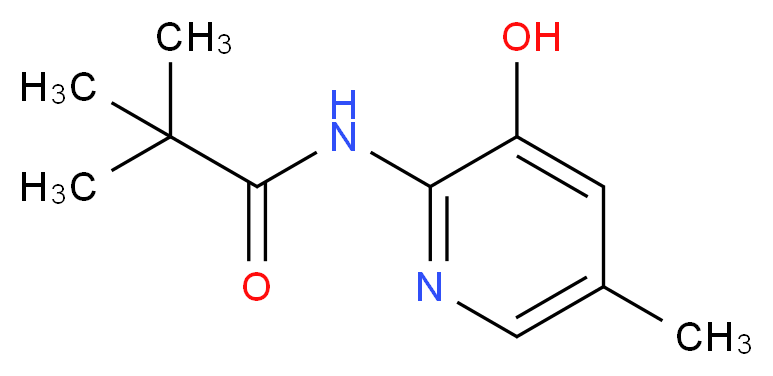 N-(3-hydroxy-5-methylpyridin-2-yl)pivalamide_分子结构_CAS_1203499-11-9)