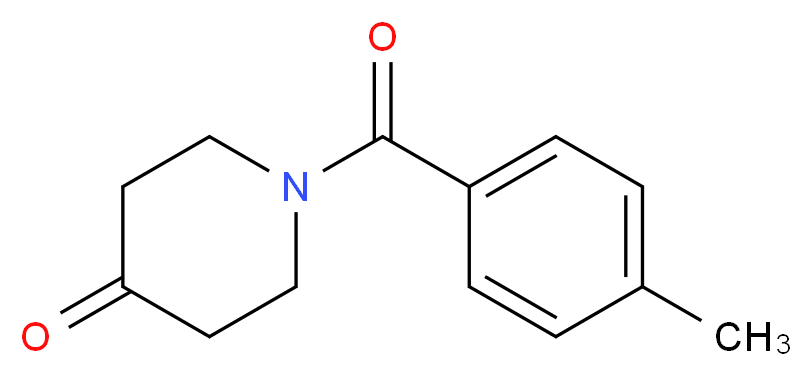 1-[(4-methylphenyl)carbonyl]piperidin-4-one_分子结构_CAS_)