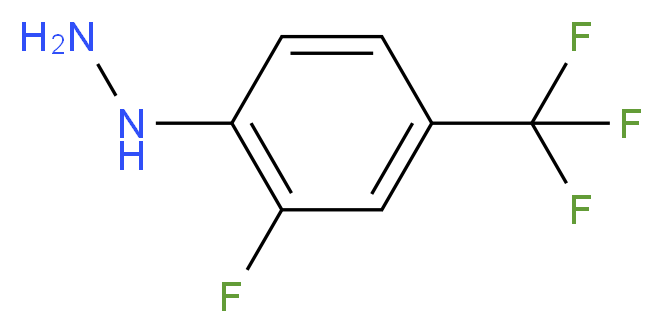 [2-fluoro-4-(trifluoromethyl)phenyl]hydrazine_分子结构_CAS_912761-86-5