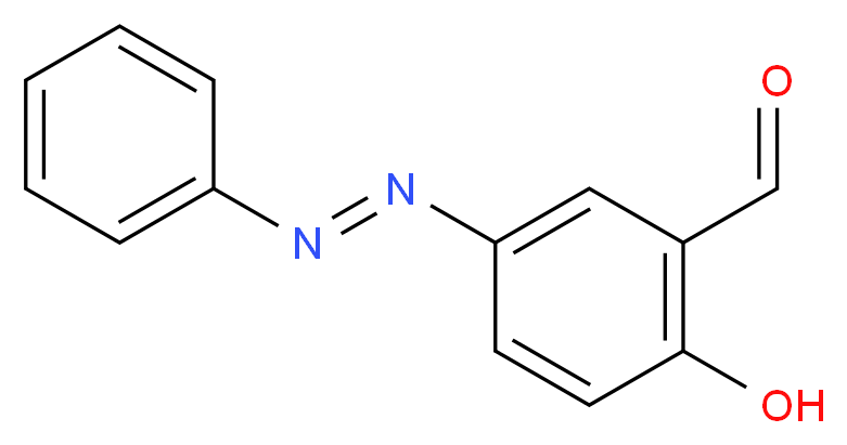 2-Hydroxy-5-[(1E)-phenyldiazenyl]benzaldehyde_分子结构_CAS_151726-58-8)