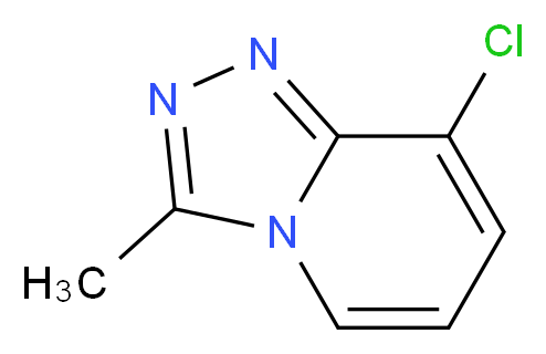 8-Chloro-3-methyl[1,2,4]triazolo[4,3-a]pyridine 98%_分子结构_CAS_)