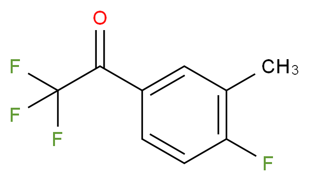 2,2,2-trifluoro-1-(4-fluoro-3-methylphenyl)ethan-1-one_分子结构_CAS_845823-10-1