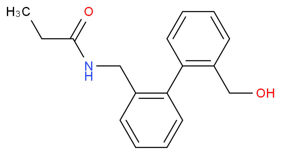 N-{[2'-(hydroxymethyl)biphenyl-2-yl]methyl}propanamide_分子结构_CAS_)