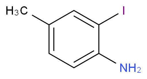 2-iodo-4-methylaniline_分子结构_CAS_29289-13-2