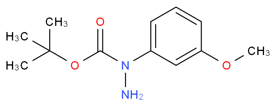 N1-tert-Butoxycarbonyl 1-(3-Methoxyphenyl)hydrazine_分子结构_CAS_380383-81-3)