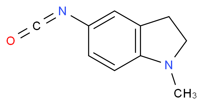 5-isocyanato-1-methyl-2,3-dihydro-1H-indole_分子结构_CAS_921938-71-8