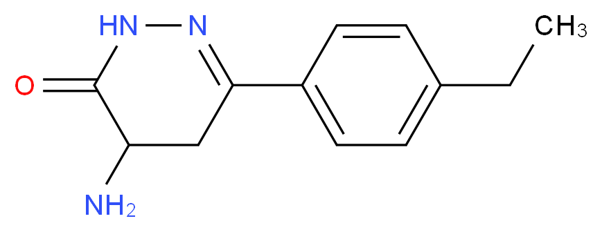 4-Amino-6-(4-ethylphenyl)-4,5-dihydropyridazin-3(2H)-one_分子结构_CAS_)