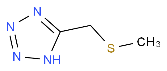 5-[(methylsulfanyl)methyl]-1H-1,2,3,4-tetrazole_分子结构_CAS_36855-39-7