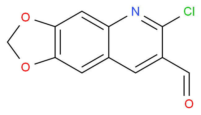 6-chloro-[1,3]dioxolo[4,5-g]quinoline-7-carbaldehyde_分子结构_CAS_)