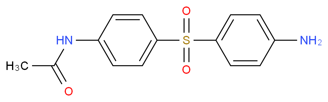 4-(Acetamido)-4'-aminobiphenyl sulphone_分子结构_CAS_)