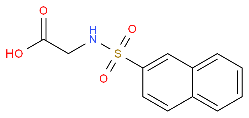 [(2-naphthylsulfonyl)amino]acetic acid_分子结构_CAS_92740-48-2)