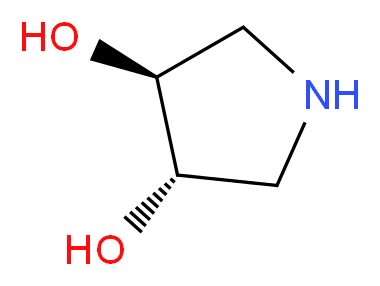 (3S,4S)-Pyrrolidine-3,4-diol_分子结构_CAS_90481-32-6)