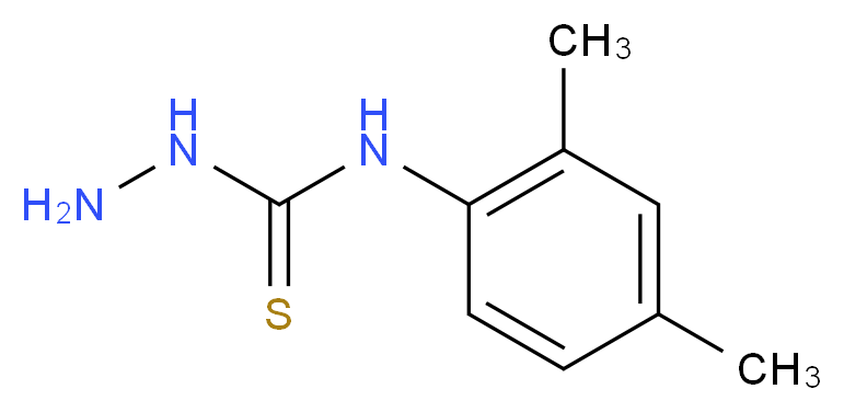 3-amino-1-(2,4-dimethylphenyl)thiourea_分子结构_CAS_66298-09-7