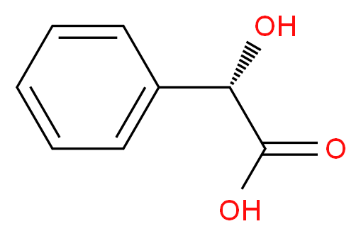 (2S)-2-hydroxy-2-phenylacetic acid_分子结构_CAS_)