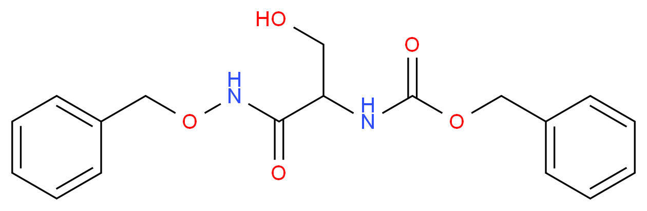 benzyl N-{1-[(benzyloxy)carbamoyl]-2-hydroxyethyl}carbamate_分子结构_CAS_26048-95-3