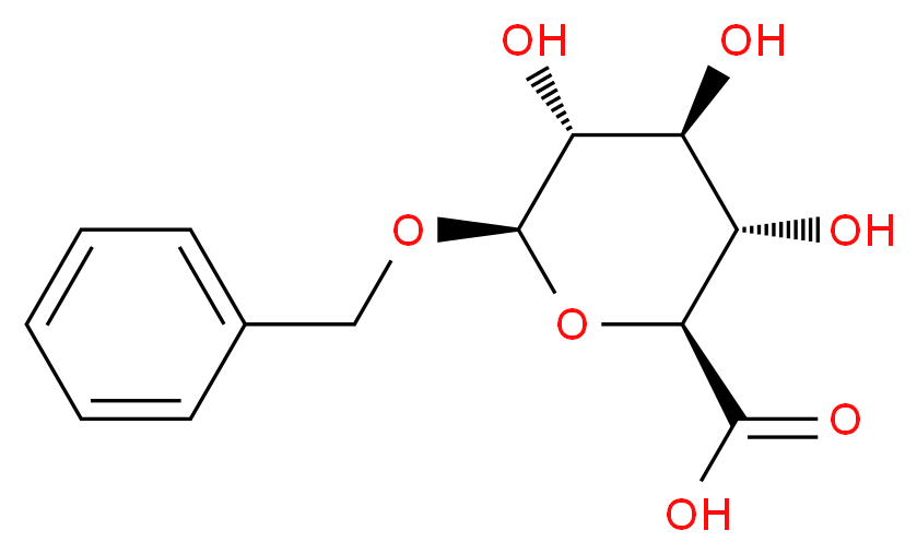 (2S,3S,4S,5R,6R)-6-(benzyloxy)-3,4,5-trihydroxyoxane-2-carboxylic acid_分子结构_CAS_5285-02-9