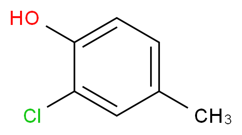 2-Chloro-4-methylphenol_分子结构_CAS_)