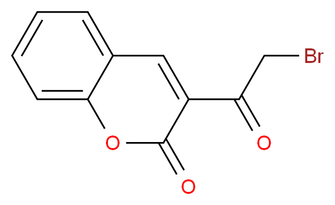 3-(2-bromoacetyl)-2H-chromen-2-one_分子结构_CAS_)