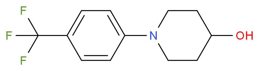 1-(4-Trifluoromethylphenyl)piperidin-4-ol_分子结构_CAS_681508-70-3)