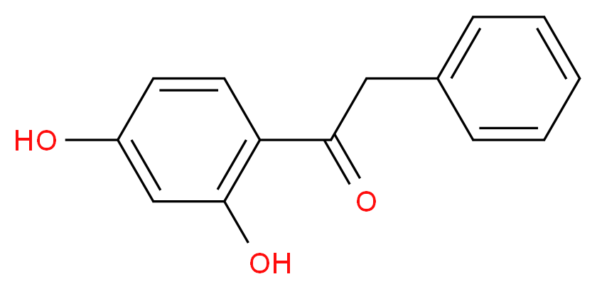 1-(2,4-dihydroxyphenyl)-2-phenylethan-1-one_分子结构_CAS_3669-41-8