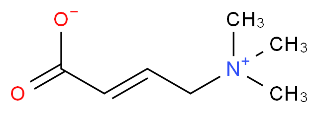 (2E)-4-(trimethylazaniumyl)but-2-enoate_分子结构_CAS_927-89-9