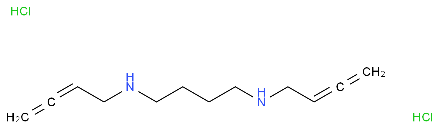 (buta-2,3-dien-1-yl)({4-[(buta-2,3-dien-1-yl)amino]butyl})amine dihydrochloride_分子结构_CAS_93565-01-6