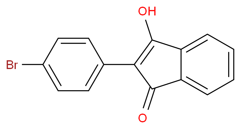 2-(4-bromophenyl)-3-hydroxy-1H-inden-1-one_分子结构_CAS_81397-85-5)